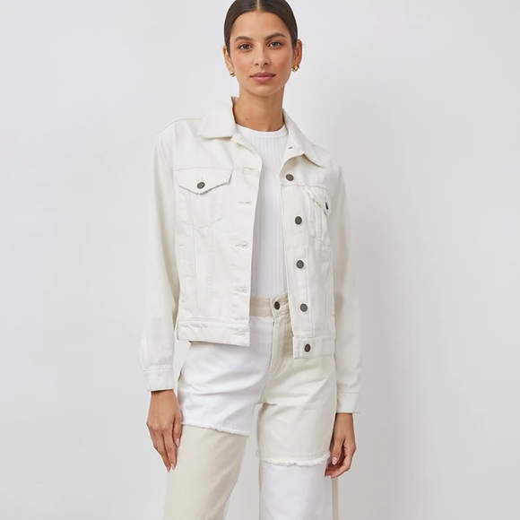 Rails Jackets & Coats Rails The Mulholland Denim Jacket In Ecru